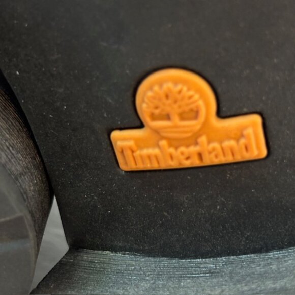 Timberland Bethel Black Suede/Leather Biker Moto Ankle Boot Women's Size 8 - Picture 10 of 13